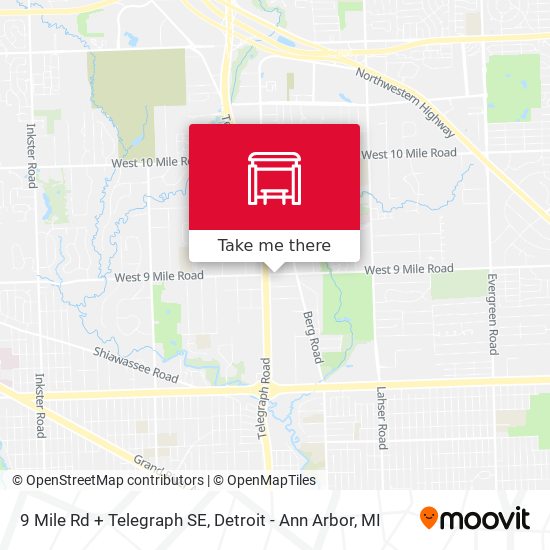 9 Mile Rd + Telegraph SE map