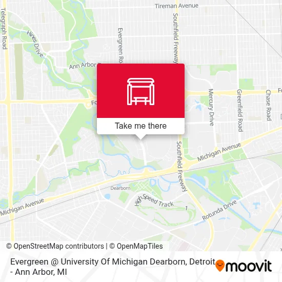 Evergreen @ University Of Michigan Dearborn map