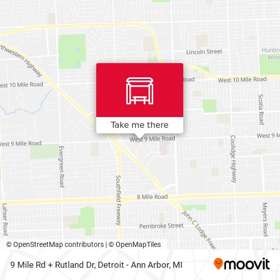 9 Mile Rd + Rutland Dr map