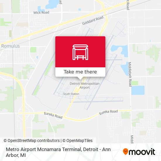 Metro Airport Mcnamara Terminal map