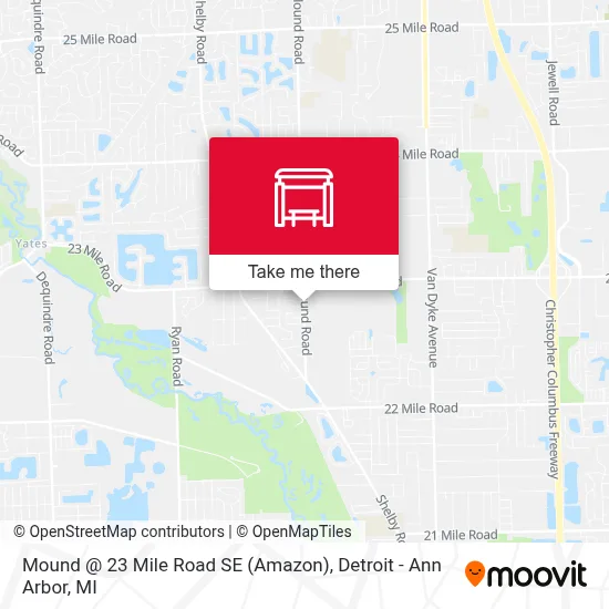 Mound @ 23 Mile Road SE (Amazon) map