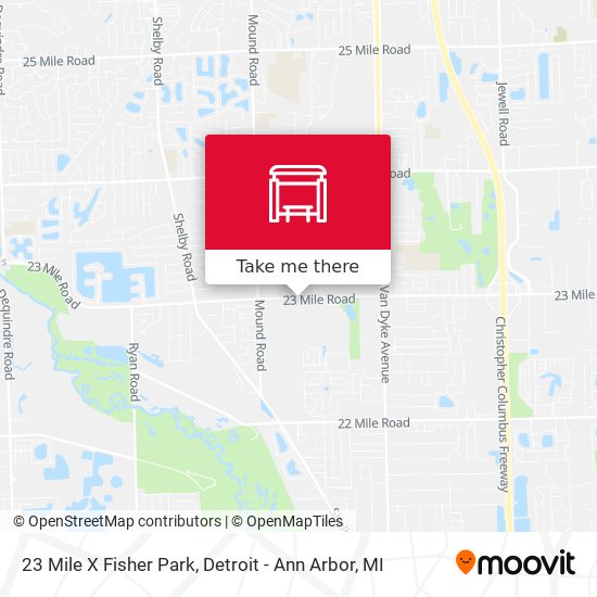 23 Mile X Fisher Park map