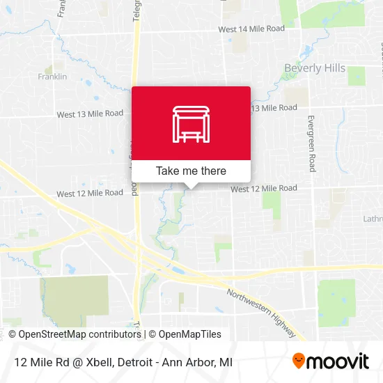 12 Mile Rd @ Xbell map