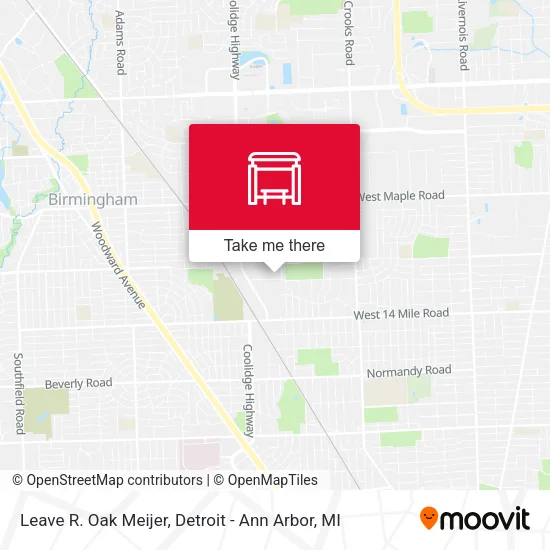 Leave R. Oak Meijer map