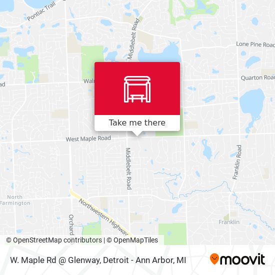Mapa de W. Maple Rd @ Glenway