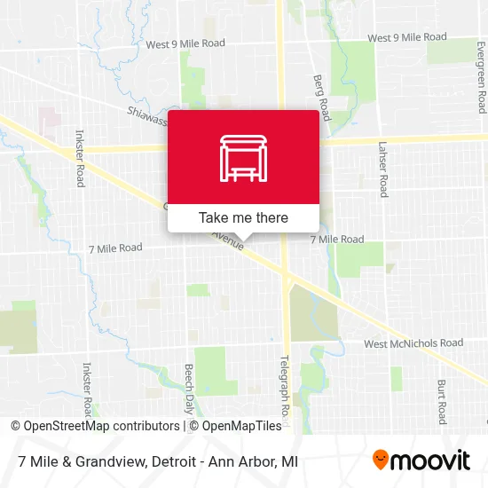 7 Mile & Grandview map