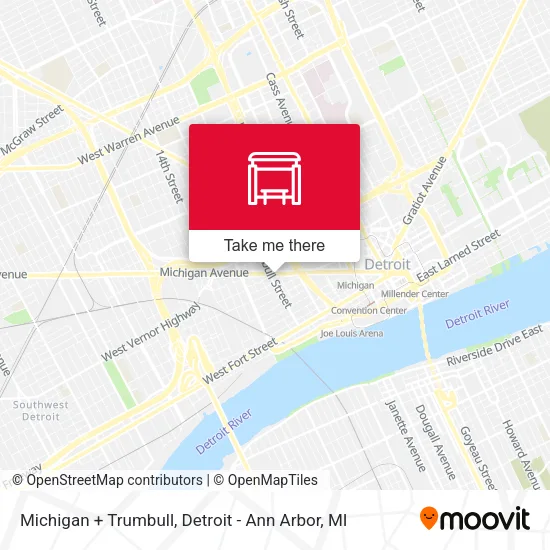Michigan + Trumbull map
