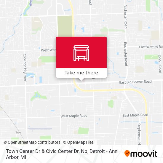 Mapa de Town Center Dr & Civic Center Dr. Nb
