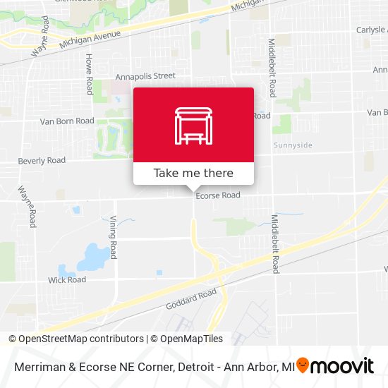 Merriman & Ecorse NE Corner map