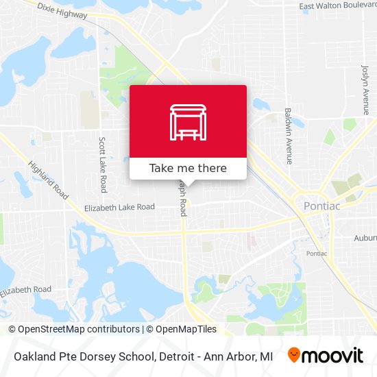 Mapa de Oakland Pte Dorsey School