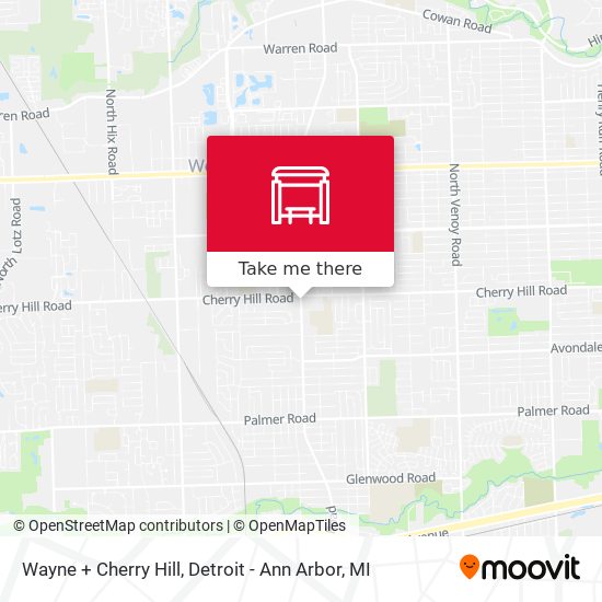 Wayne + Cherry Hill map