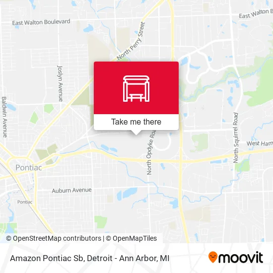 Amazon Pontiac Sb map