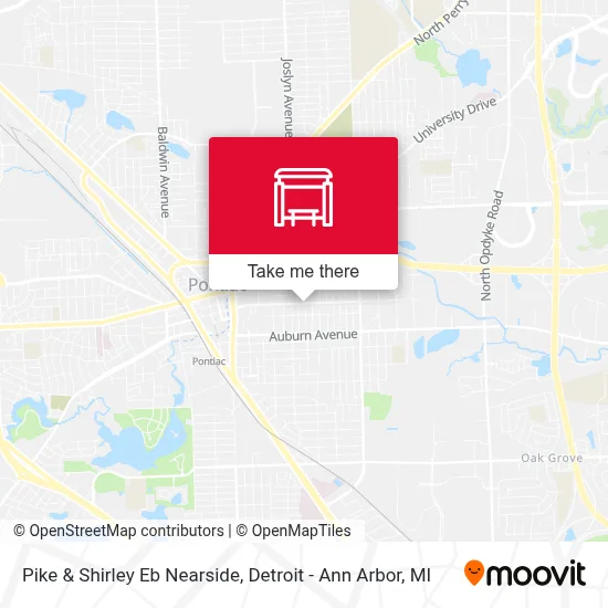 Pike & Shirley Eb Nearside map