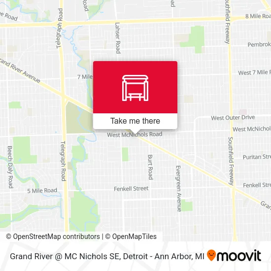 Grand River @ MC Nichols SE map