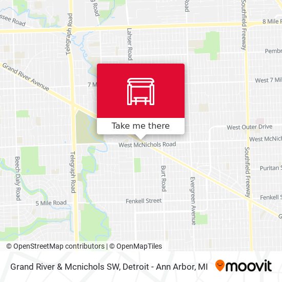 Mapa de Grand River & Mcnichols SW