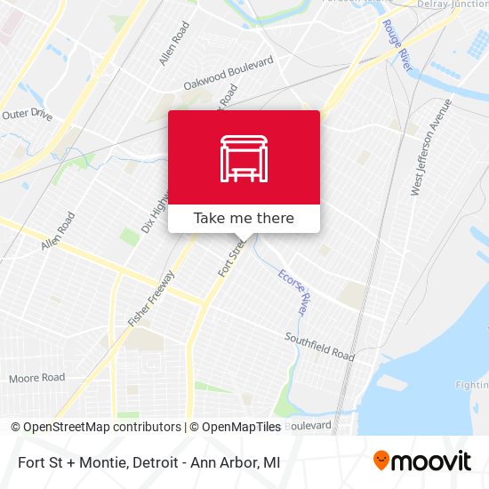 Mapa de Fort St + Montie