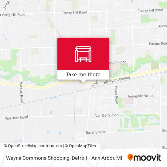 Mapa de Wayne Commons Shopping