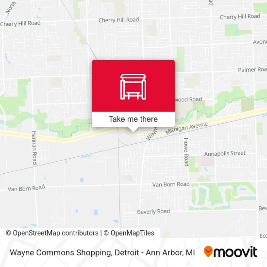 Wayne Commons Shopping map