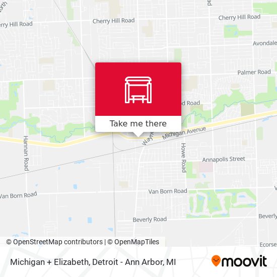 Mapa de Michigan + Elizabeth