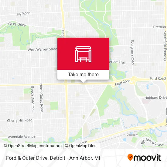 Ford & Outer Drive map