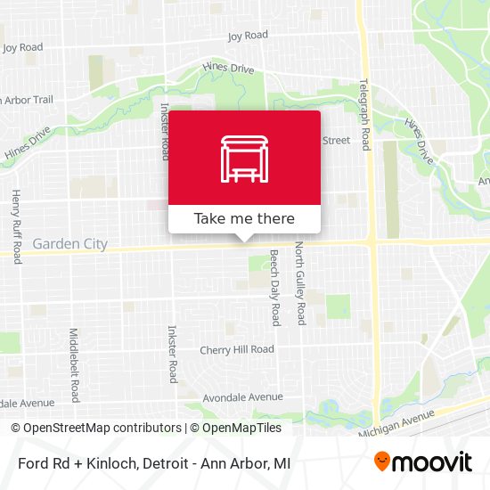Mapa de Ford Rd + Kinloch
