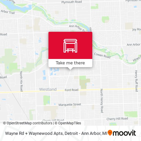 Mapa de Wayne Rd + Waynewood Apts