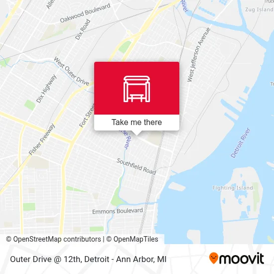 Mapa de Outer Drive @ 12th