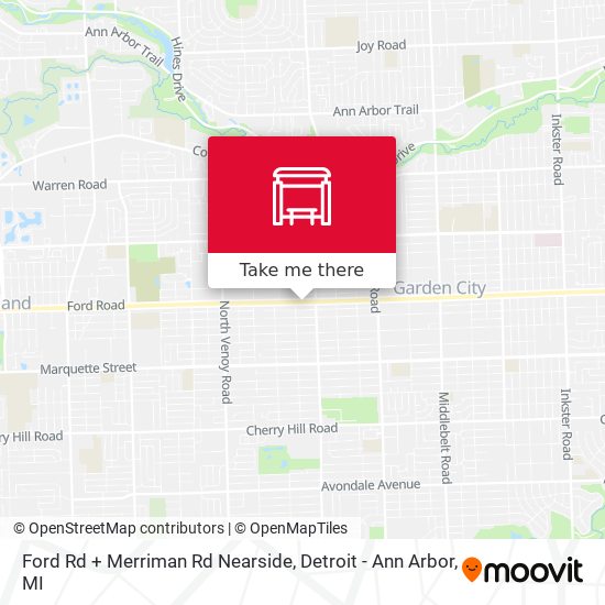 Ford Rd + Merriman Rd Nearside map