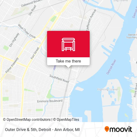 Outer Drive & 5th map