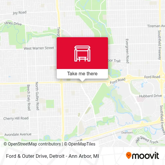 Ford & Outer Drive map
