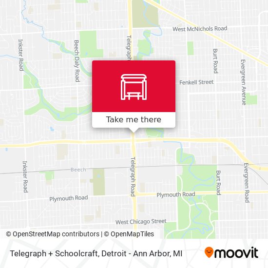Telegraph + Schoolcraft map