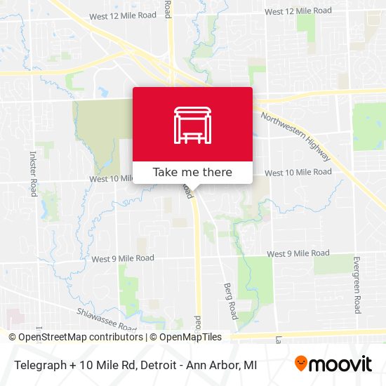 Mapa de Telegraph + 10 Mile Rd