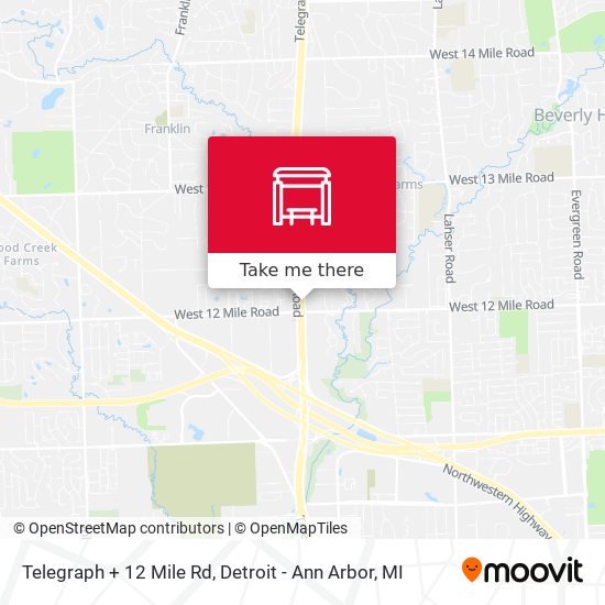 Mapa de Telegraph + 12 Mile Rd