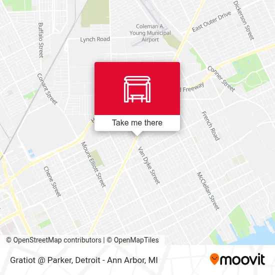 Gratiot @ Parker map