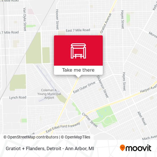 Gratiot + Flanders map