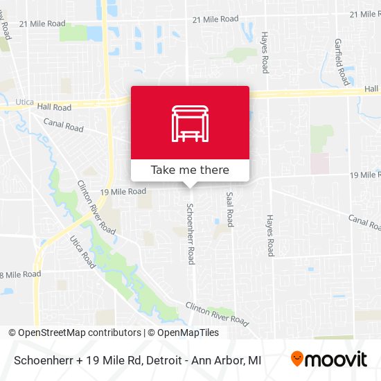 Schoenherr + 19 Mile Rd map