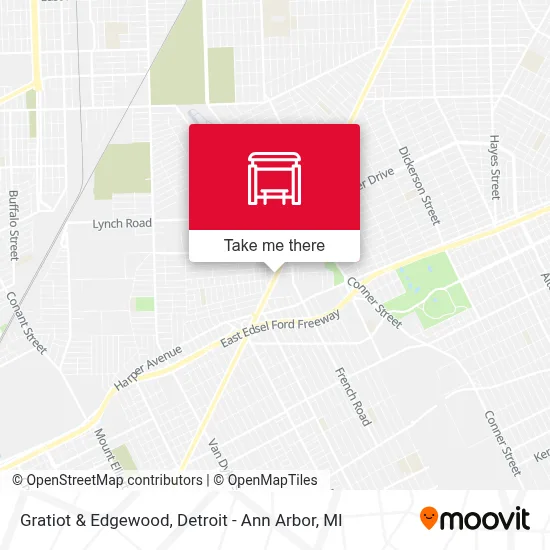 Gratiot & Edgewood map