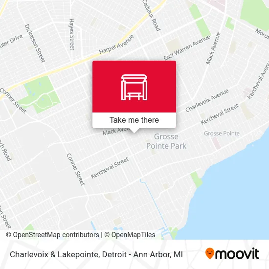 Charlevoix & Lakepointe map