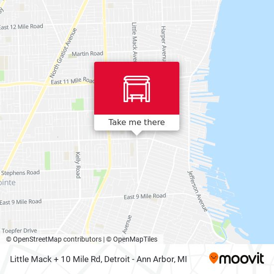 Little Mack + 10 Mile Rd map
