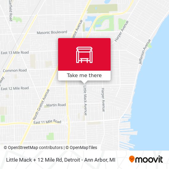 Mapa de Little Mack + 12 Mile Rd