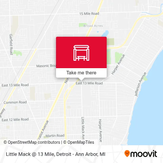 Mapa de Little Mack @ 13 Mile