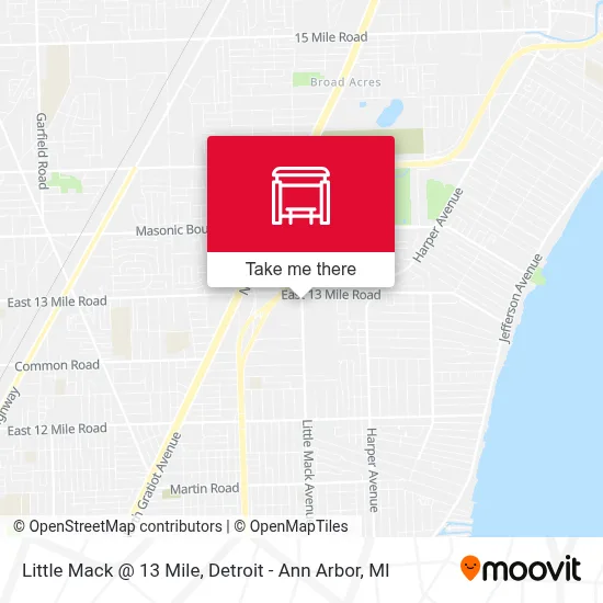 Mapa de Little Mack @ 13 Mile