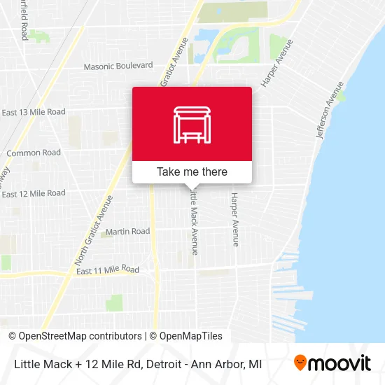 Little Mack + 12 Mile Rd map