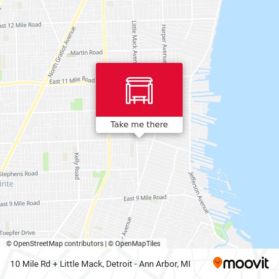 Mapa de 10 Mile Rd + Little Mack