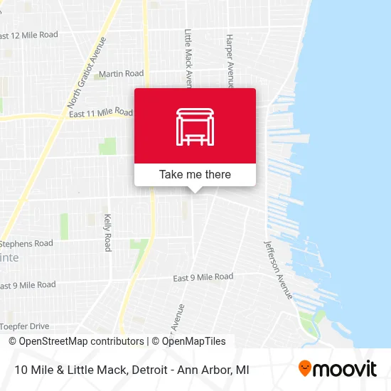 10 Mile & Little Mack map