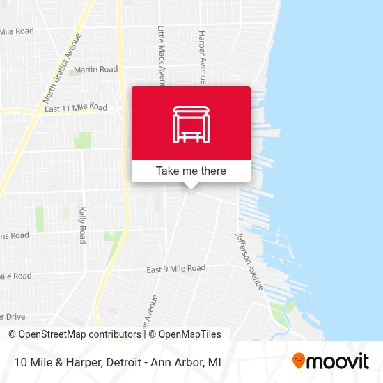 10 Mile & Harper map