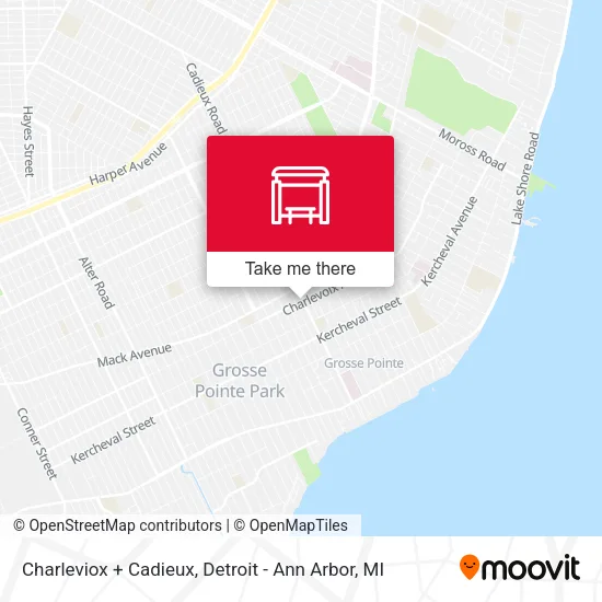 Charleviox + Cadieux map