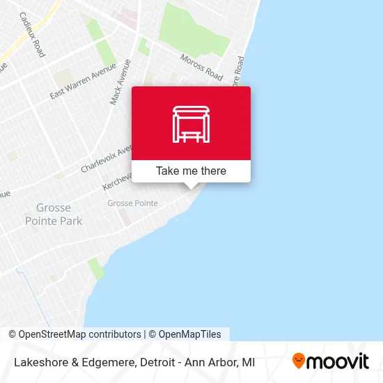 Lakeshore & Edgemere map