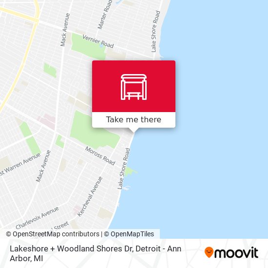Mapa de Lakeshore + Woodland Shores Dr