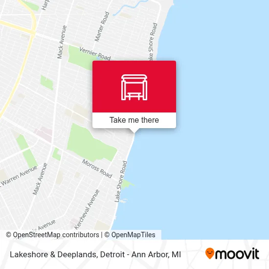 Lakeshore & Deeplands map